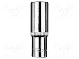 Socket; 6-angles,socket spanner; HEX 16mm; 1/2"; long