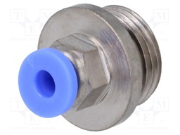 Push-in fitting; straight; -0.95÷15bar; nickel plated brass