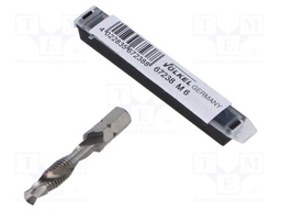 Tap; HSS-G; M6; 1; 44mm; Mounting: screwdriver bit 1/4" (C6,3mm)