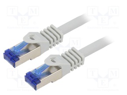 Patch cord; S/FTP; 6a; stranded; Cu; LSZH; grey; 7.5m; 26AWG