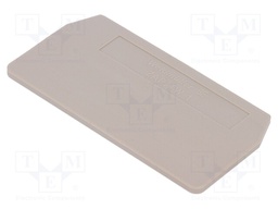 End/partition plate; Application: ZDU2.5; beige; wemid; max.125°C