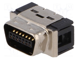 Connector: MDR; PIN: 14; shielded; for cable; Mat: polyester; plug