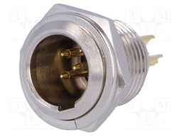 Socket; XLR mini; male; PIN: 5; soldering; Ø11mm