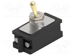 Switch: toggle; Pos: 2; DPST; ON-OFF; 10A/250VAC; 10A/250VDC