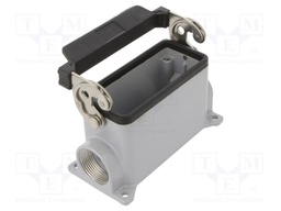 Enclosure: for HDC connectors; C-TYPE; size 77.27; IP66; PG21