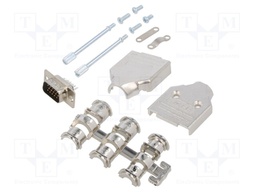 D-Sub HD; PIN: 15; plug; male; for cable; straight; soldering