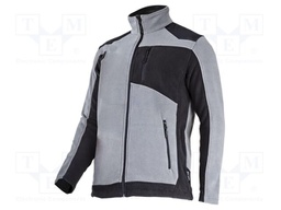 Fleece sweatshirt; Size: XXXL; grey-black; 290g/m2