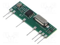 Module: RF; AM receiver; AM,ASK,OOK; 433.92MHz; -110dBm; 3÷5VDC
