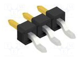 Connector: pin strips; pin header; male; PIN: 3; 2.54mm; SMT; 1x3