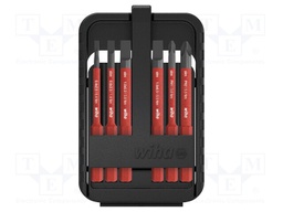 Screwdriver bits; Pcs: 6; 1kVAC; 75mm; insulated