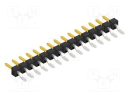 Connector: pin strips; pin header; male; PIN: 15; 2.54mm; SMT; 1x15