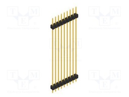 Connector: pin strips; pin header; male; PIN: 9; 2.54mm; THT; 1x9