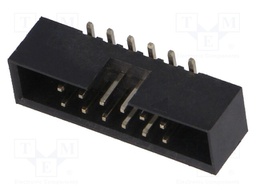 Socket; IDC; male; PIN: 12; vertical; SMT; gold flash; 2mm