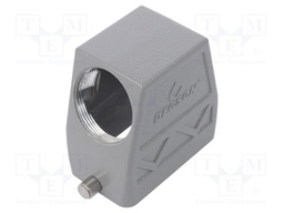 Enclosure: for HDC connectors; size D10B; for cable; for latch