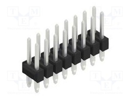 Connector: pin strips; pin header; male; PIN: 16; 2.54mm; THT; 2x8