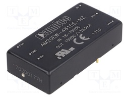 Converter: DC/DC; 20W; Uin: 18÷75V; 15VDC; Iout: 1333mA; 2"x1"; 26g