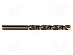 Drill bit; for metal; Ø: 9.5mm; L: 125mm; HSS-CO; Pcs: 10; industrial