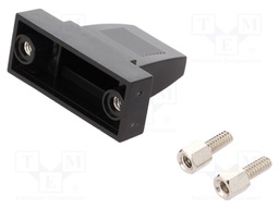 Enclosure: for D-Sub connectors; Locking: threaded joint