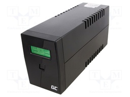 Power supply: UPS; 298x101x142mm; 480W; 800VA; 4.9kg; 9mAh; 50÷60Hz