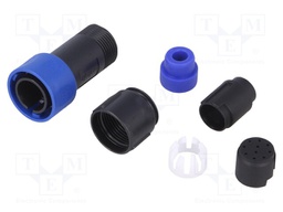 Connector: circular; plug; male; PIN: 10; w/o contacts; for cable