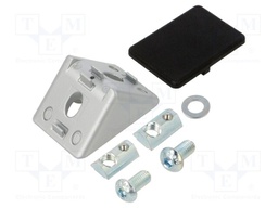 Angle bracket; for profiles; W: 40mm; H: 39.7mm; L: 39.7mm