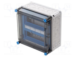 Enclosure: for modular components; IP65; light grey; Series: Mi