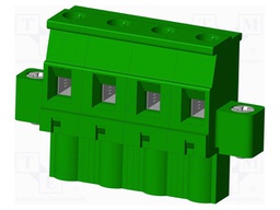 Connector: pluggable terminal block; plug; female; angled 90°