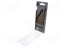 Drill set; metal; Ø: 2mm,3mm,4mm,5mm,6mm,8mm; HSS; Pcs: 6