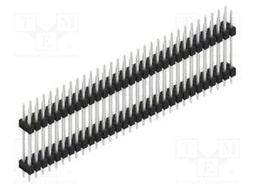 Connector: pin strips; pin header; male; PIN: 62; 2.54mm; THT; 2x31