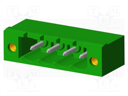 Connector: pluggable terminal block; socket; male; angled 90°
