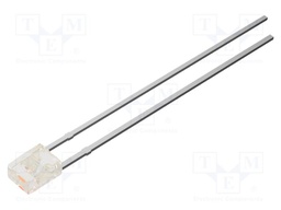 LED; pink; rectangular; 2x3x4mm; 110mcd; 100°; Front: flat; 20mA