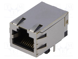 Socket; RJ45; PIN: 8; shielded,with isolation transformer; THT