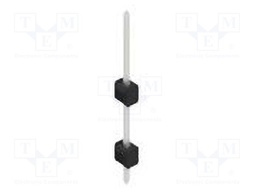 Connector: pin strips; pin header; male; PIN: 1; 2.54mm; THT; 1x1