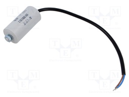 Film Capacitor, 10 µF, C27 Motor Run Series, 470 VAC, Wire Leaded, ± 5%, 20 V/µs