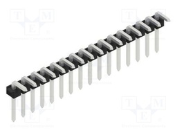 Connector: pin strips; pin header; male; PIN: 16; 2.54mm; THT; 1x16