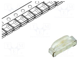 LED; SMD; 0802; blue; 30÷70mcd; 2.1x0.6x1mm; 120°; 2.8÷3.4V; 20mA