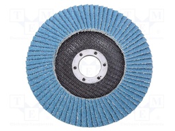 Flap grinding wheels; Ø: 125mm; Øhole: 22.2mm; Granularity: 120