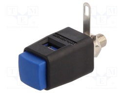 Laboratory clamp; blue; 70VDC; 16A; Contacts: nickel; -25÷90°C