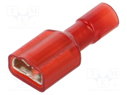 Terminal: flat; 6.3mm; 0.8mm; female; 0.5÷1mm2; crimped; for cable