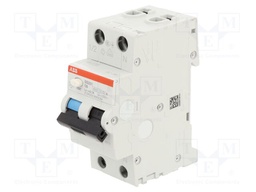 RCBO breaker; Inom: 6A; Ires: 100mA; Poles: 1+N; 230VAC; DIN; IP20