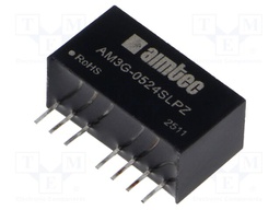Converter: DC/DC; 3W; Uin: 4.5÷9V; Uout: 24VDC; Iout: 104mA; SIP8; THT