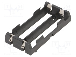 Holder; soldered; Size: 18650; Batt.no: 2