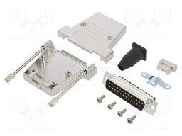 D-Sub; PIN: 25; male; shielded,with strain relief; straight