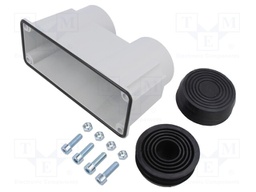 Multigate grommet; light grey; Holes no: 2