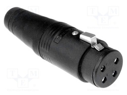 Connector: loudspeaker; plug; female; soldering; for cable; IP40