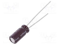 Capacitor: electrolytic; THT; 33uF; 25VDC; Ø5x11mm; Pitch: 2mm; ±20%