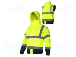 Work jacket; Size: L; yellow; 180g/m2