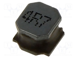 Inductor: wire; SMD; 4.7uH; 3A; 30mΩ; ±20%; 5x5x4mm; -40÷125°C