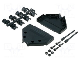 Enclosure: for D-Sub connectors; D-Sub 37pin,D-Sub HD 62pin