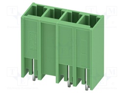 PCB headers, nominal cross section: 6 mm?, color: green, nom